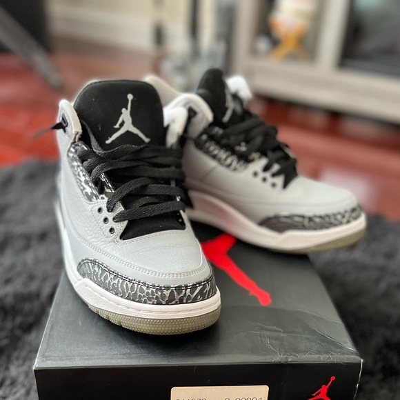 Men’s retro Jordan 3’s Wolf Grey size 8.5 - Picture 1 of 7